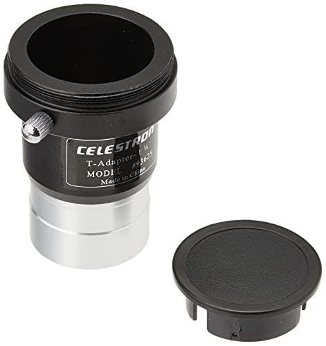 Celestron 93625 1.25 Inch Universal SLR or DSLR Camera T-Adapter, Silver/Black