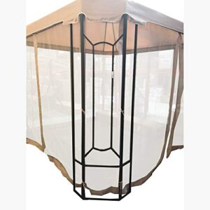 Garden Winds Replacement Canopy Top Cover for The Cottleville Gazebo - Standard 350 - Stripe Stone