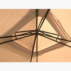 Garden Winds Replacement Canopy Top Cover for The Cottleville Gazebo - Standard 350 - Stripe Stone