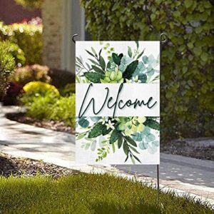 HOMFREEST Spring Welcome Garden Flag 12x18 Inch Vertical Double Sided Seasonal Floral Yard Flag Outside Farmhouse Decor for Outdoor Yard Garden Porch