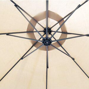 Patio Umbrella Replacement Canopy：Cabilock 9ft Market Table Umbrella Canopy Umbrella Top Hanging Umbrellas for Party Beach Camping Garden (Beige ã€Canopy Only)