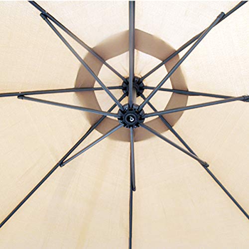 Patio Umbrella Replacement Canopy：Cabilock 9ft Market Table Umbrella Canopy Umbrella Top Hanging Umbrellas for Party Beach Camping Garden (Beige ã€Canopy Only)