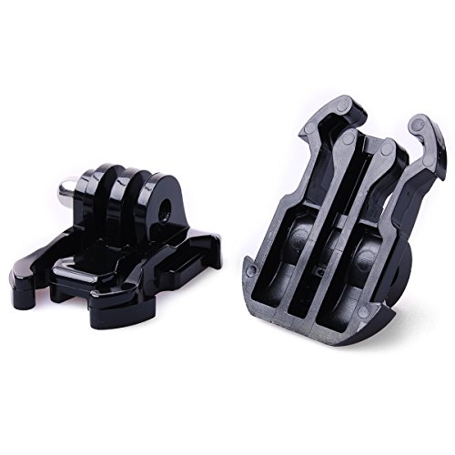 QKOO 5X Quick Release Buckle Clip Basic Base Mount for GoPro Hero 11, 10, 9, 8, 7, 6, 5, 4, Session, 3+, 3, GoPro MAX, Hero (2018), Fusion, DJI Osmo Action, AKASO, SJCAM, Action Cameras