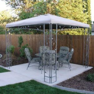 Garden Winds Replacement Canopy Top Cover for The Martha Stewart Victoria Collection Gazebo 10' x 10'