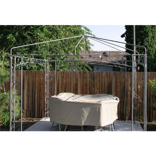 Garden Winds Replacement Canopy Top Cover for The Martha Stewart Victoria Collection Gazebo 10' x 10'