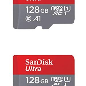 SanDisk 128GB X2 (256GB) MicroSD HC Ultra Uhs-1 Memory Card