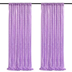 light purple sequin backdrop curtains 2 panels 2ftx8ft photo backdrop glitter birthday party curtains