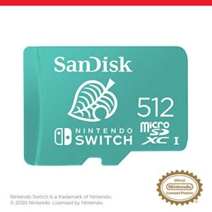 SanDisk 512GB microSDXC Card Licensed for Nintendo Switch - SDSQXAO-512G-GNCZN