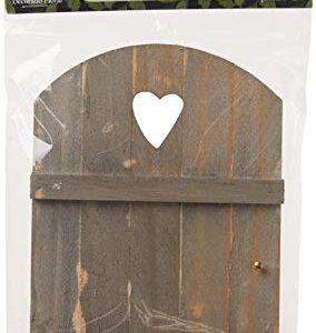 Touch of Nature Mini Fairy Garden Wooden Door, 6 by 4-Inch, Wood