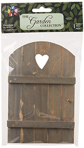 Touch of Nature Mini Fairy Garden Wooden Door, 6 by 4-Inch, Wood