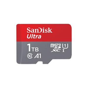 sandisk 1tb ultra microsdxc uhs-i memory card with adapter – up to 150mb/s, c10, u1, full hd, a1, microsd card – sdsquac-1t00-gn6ma