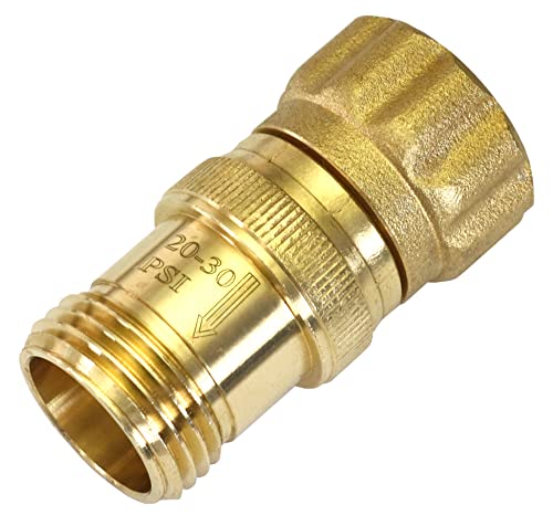 Vibrant Yard Co. LLC 25 psi Pressure Regulator for Drip Irrigation System with Hose Thread – Heavy Duty Lead-Free Brass