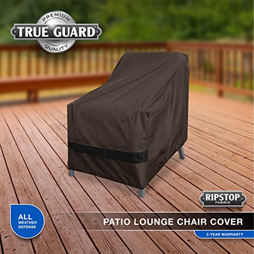True Guard Water Resistant Heavy Duty Patio Furniture Covers, Fade/Stain/UV Resistant for Outdoor Patio Furniture, 600D Rip-Stop, Dark Brown