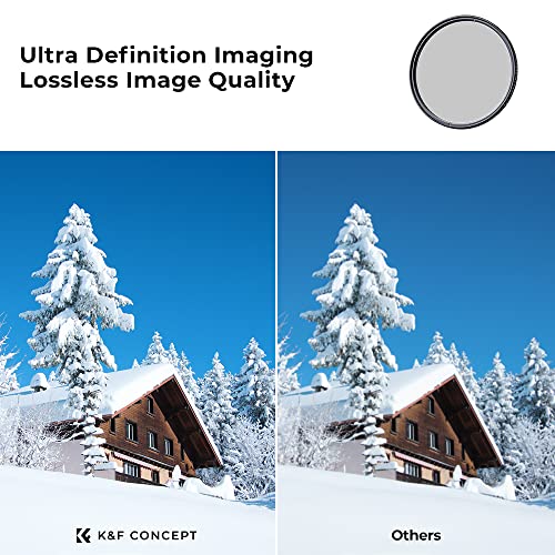 52mm Circular Polarizers Filter, K&F Concept 52MM Circular Polarizer Filter HD 28 Layer Super Slim Multi-Coated CPL Lens Filter (Nano-X Series)