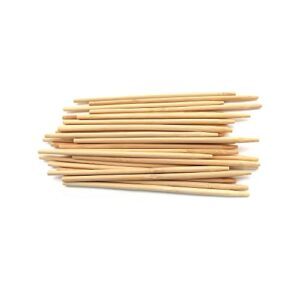 bamboomn 4.5 inch 5mm thick semi point food caramel candy apple corn dog garden bamboo skewers, 1000 pieces