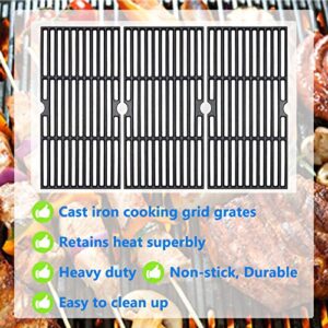 GasSaf Grill Grates Replacement for Backyard GBC1255W, GBC1460W, BC1461W, Uniflame GBC1059WB, GBC1143W-C, Better Homes & Garden GBC1362W, GBC1562W and Other Grills (16 1/4 X 29 5/8")(Set of 3-Pack)