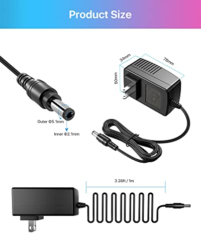 ZOSI DC 12V 2A 2000MA US CCTV Power Supply Adapter for Home Security Camera Surveillance System