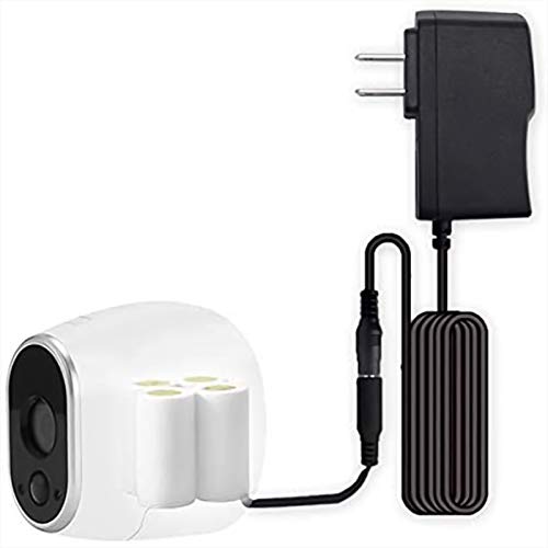 Power Adapter with 16 Feet Cable, Plug Adapter Compatible with Arlo Camera (VMC3030, VMS3430), Replace CR123A