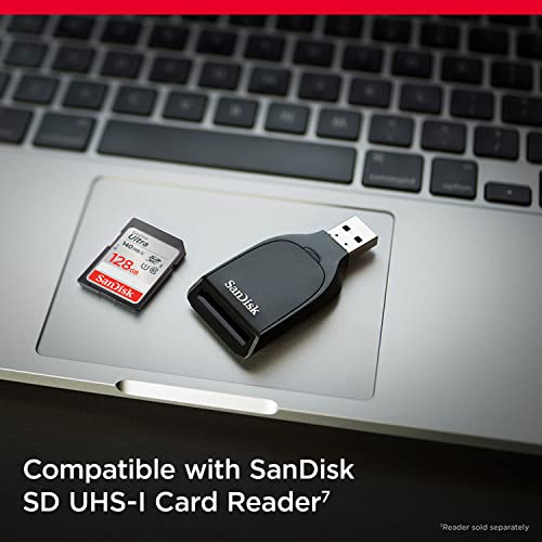 SanDisk 128GB Ultra SDXC UHS-I Memory Card - Up to 140MB/s, C10, U1, Full HD, SD Card - SDSDUNB-128G-GN6IN