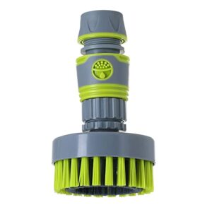 masterpart garden/water hose outdoor cleaning brush attachment – 3 inch brush