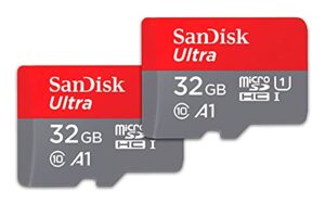 sandisk 32gb (pack of 2) ultra microsdhc uhs-i memory card (2x32gb) with adapter – sdsqua4-032g-gn6mt