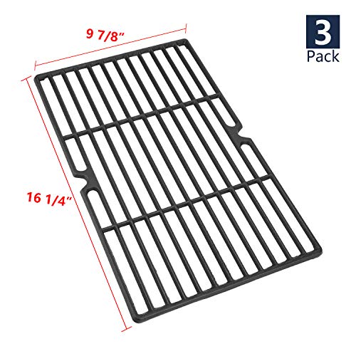 Cast Iron Cooking Grate for Dyna Glo Grill Parts DGB515SDP DGB515SDP-D DGF510SBP DGF510PBP-D, Backyard Grill GBC1460W GBC1461W BY13-101-001-13 Replacement Parts, Uniflame GBC1059WB GBC1059WB-C,16 1/4"