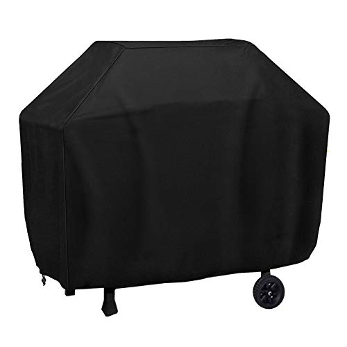 ONMIER Grill Cover, 57 Inch Oxford Fabric BBQ Cover Waterproof & Dust-Proof & Anti-UV, Gas Grill Cover for Outdoor, Garden Patio Grill Protector (145CM /57 inch)