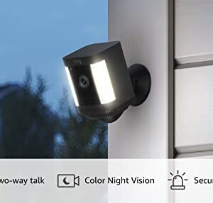 Introducing Ring Spotlight Cam Plus, Battery | Two-Way Talk, Color Night Vision, and Security Siren (2022 release) - Black