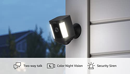 Introducing Ring Spotlight Cam Plus, Battery | Two-Way Talk, Color Night Vision, and Security Siren (2022 release) - Black