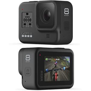 gopro hero8 black – waterproof action camera with touch screen 4k ultra hd video 12mp photos 1080p live streaming stabilization