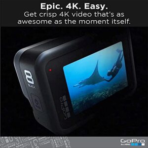 GoPro HERO8 Black - Waterproof Action Camera with Touch Screen 4K Ultra HD Video 12MP Photos 1080p Live Streaming Stabilization