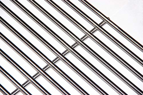 Htanch SF1593(3-Pack) 16 1/4" Stainless Steel Cooking Grates Grid for Backyard BY12-084-029-98, BY13-101-001-13, BY14-101-001-04, Uniflame GBC1059WB, GBC1059WB-C, GBC1059WE-C, GBC1069WB-C, GBC1143W-C