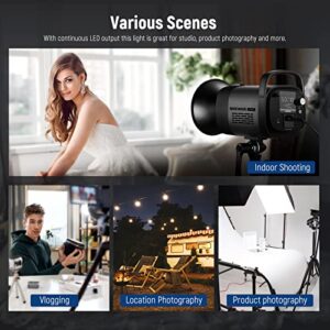 NEEWER Upgraded CB60 70W LED Video Light, Continuous Lighting with 5600K Daylight/CRI 97+/TLCI 97+/9000Lux@1m/Bowens Mount&2.4G Wireless Remote for Studio/Outdoor Photography/YouTube Videos (Gray)