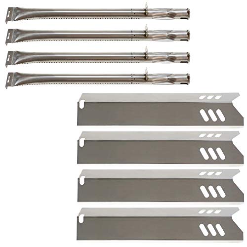 Hisencn Grill Burner Tube, Heat Plates Repair kit Replacment for Dyna Glo DGF510SBP, Home Depot Dyna Glo 4 Burner DGF493PNP-D, Better Home and Garden BH15-101-099-02, Backyard, Uniflame Gas Grills