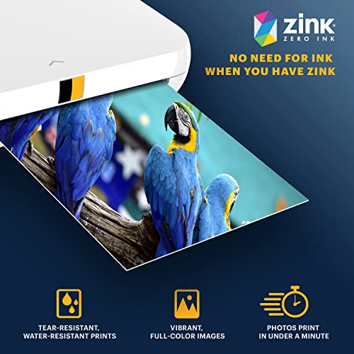 Kodak 2"x3" Premium Zink Photo Paper (50 Sheets) Compatible with Kodak Smile, Kodak Step, PRINTOMATIC, 50 count (Pack of 1)