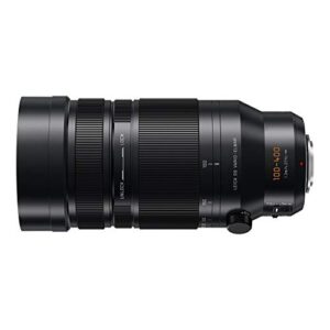 PANASONIC LUMIX G LEICA DG VARIO-ELMAR PROFESSIONAL LENS, 100-400MM, F4.0-6.3 ASPH., MIRRORLESS MICRO FOUR THIRDS, POWER OPTICAL I.S., H-RS100400 (USA BLACK)