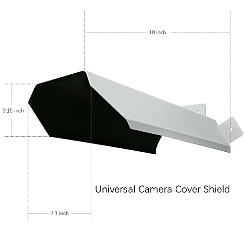 Universal Security Camera Sun Rain Cover Shield, Protective Roof for Dome/Bullet Outdoor Camera