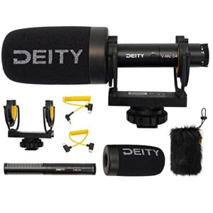 deity microphone v-mic d4,professional external camera video microphones,shotgun mic with shock mount supports usb-c digital output for pcs for cameras recorders smartphones laptops and tablets