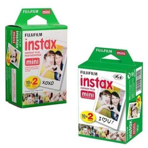 Fujifilm Instax Mini Instant Film, 2 x 10 Shoots X 2Pack (Total 40 Shoots) Value Set