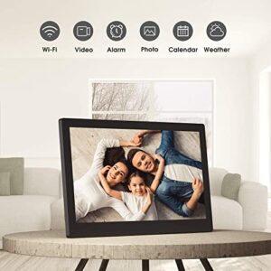 Dragon Touch Classic 15 Digital Picture Frame, 15.6” FHD Touch Screen WiFi Digital Photo Frame Instant Share Photos and Videos via App, Email, Cloud, Wall Mountable, Portrait and Landscape