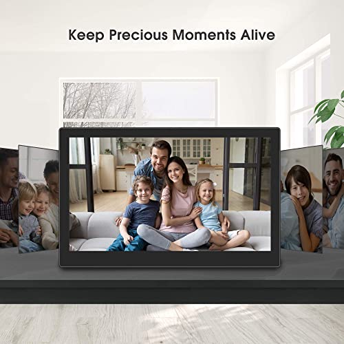 Dragon Touch Classic 15 Digital Picture Frame, 15.6” FHD Touch Screen WiFi Digital Photo Frame Instant Share Photos and Videos via App, Email, Cloud, Wall Mountable, Portrait and Landscape