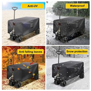 Wagon Covers Folding Wagon Cover, 420D Heavy Wagon Covers Waterproof,Dustproof UV Resistant