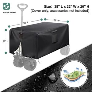 Wagon Covers Folding Wagon Cover, 420D Heavy Wagon Covers Waterproof,Dustproof UV Resistant