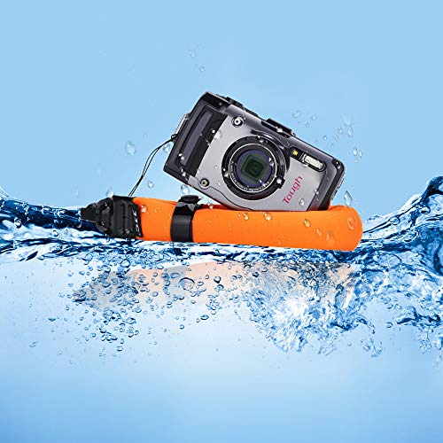 JJC Waterproof Camera Float Strap Cell Phone Float Strap Compatible with Olympus TG-6 TG-5 TG-4 Nikon W300 W100 Canon D30 Fuji XP140 XP130 XP90 XP80 Smartphone iPhone Samsung Inside Waterproof Case