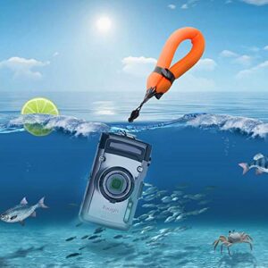 JJC Waterproof Camera Float Strap Cell Phone Float Strap Compatible with Olympus TG-6 TG-5 TG-4 Nikon W300 W100 Canon D30 Fuji XP140 XP130 XP90 XP80 Smartphone iPhone Samsung Inside Waterproof Case