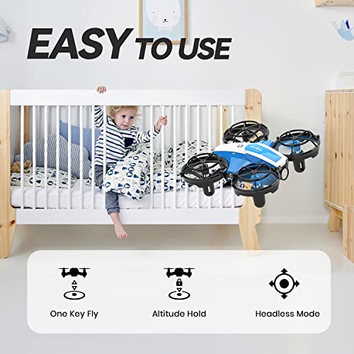 Holyton Mini Drone for Kids Beginners, Remote control Micro Quadcopter with 21 Mins Flight Time, Auto Rotation, Auto Hover, Circle Fly, 3D flip, Throw to Go, Nano Indoor Toys for Boys and Girls