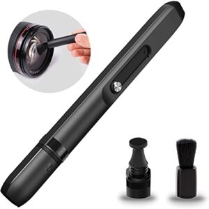 vsgo v-p01e professional lens cleaning pen lens brush double-ended lens pen with soft brush and nano optical carbon compatible for camera lens cleaning, optical lens, glasses cleaning and other lenses