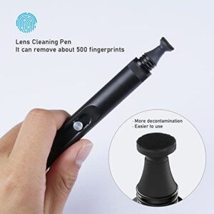 Vsgo V-P01e Professional Lens Cleaning Pen Lens Brush Double-Ended Lens Pen With Soft Brush And Nano Optical Carbon Compatible For Camera Lens Cleaning, Optical Lens, Glasses Cleaning And Other Lenses