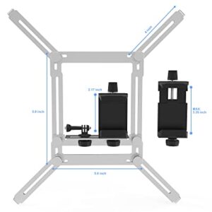 Meromore Fence Mount - Action Camera Aluminum Fence Mount for GoPro, iPhone, Phones, Digital Camera, Ideal Backstop Camera Fence Clip for Recording Baseball, Softball, Football Games