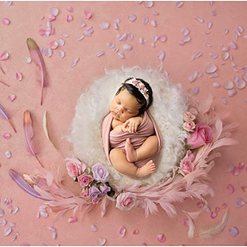 4PC Newborn Photo Props Baby Photography Basket Pictures Infant Posing Props, 1 Photo Donut, 3 Posing Pillows(Fits 0-3 Month)